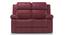 Griffin Recliner (Two Seater, Burgundy Leatherette) by Urban Ladder - Front View Design 1 - 311059