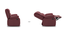Griffin Recliner (Two Seater, Burgundy Leatherette) by Urban Ladder - Banner 1 Design 1 - 311065