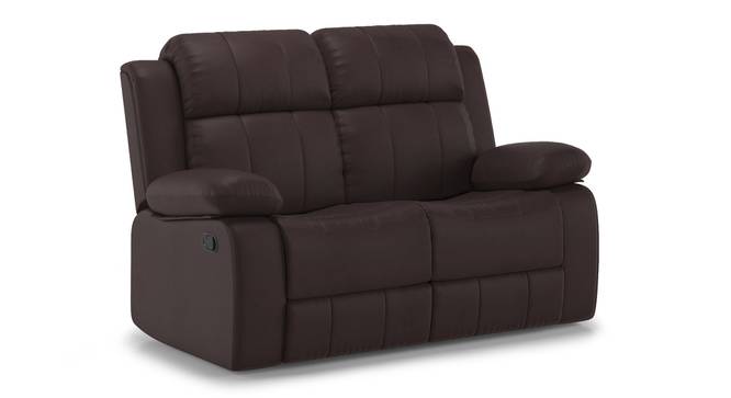 Griffin Recliner (Two Seater, Dark Chocolate Leatherette) by Urban Ladder - Cross View Design 1 - 311070
