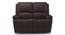 Lebowski Recliner (Two Seater, Dark Chocolate Leatherette) by Urban Ladder - Front View Design 1 - 312013