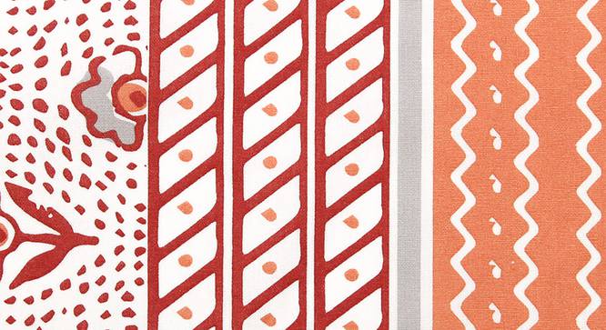 Sarovar Table Cover (Red, 150 x 274 cm  (60" x 108") Size) by Urban Ladder - Front View Design 1 - 312101