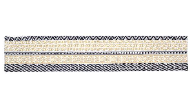 Nakshi Table Runner (Yellow, Abstract Design) by Urban Ladder - Front View Design 1 - 312163