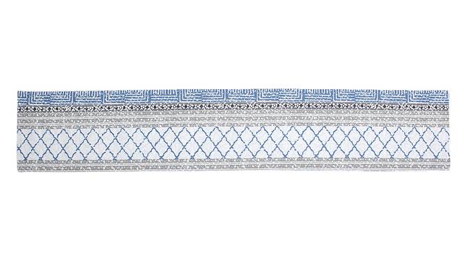 Nikrinta Table Runner (Blue, Abstract Design) by Urban Ladder - Front View Design 1 - 312169