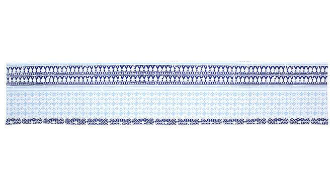 Valleri Table Runner (Blue, Abstract Design) by Urban Ladder - Front View Design 1 - 312181