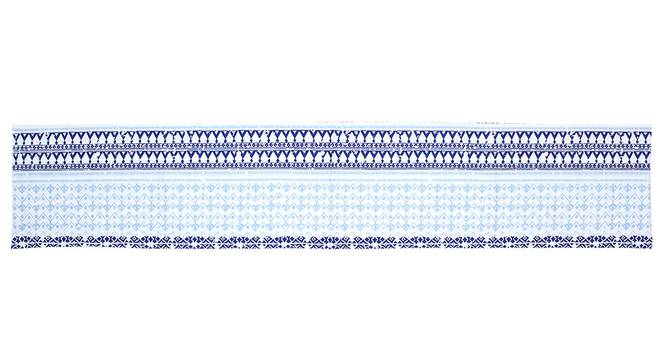 Valleri Table Runner (Blue, Abstract Design) by Urban Ladder - Front View Design 1 - 312181