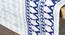 Valleri Table Runner (Blue, Abstract Design) by Urban Ladder - Design 1 Close View - 312182