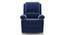 Lebowski Recliner (One Seater, Cobalt Fabric) by Urban Ladder - Front View Design 1 - 312213
