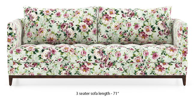 Florence Compact Sofa (Clara Velvet) (1-seater Custom Set - Sofas, None Standard Set - Sofas, Fabric Sofa Material, Regular Sofa Size, Regular Sofa Type, Clara Velvet)