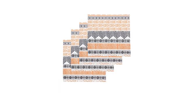 Nakshi Napkin (Orange, Set Of 4 Set) by Urban Ladder - Design 1 Full View - 312406