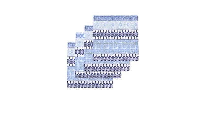 Alankaar Napkin (Blue, Set Of 4 Set) by Urban Ladder - Design 1 Full View - 312418