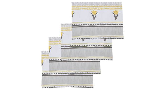 Mrinaal Table Mat (Yellow, Set Of 4 Set) by Urban Ladder - Design 1 Full View - 312497