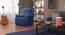 Griffin Recliner (One Seater, Lapis Blue Fabric) by Urban Ladder - Design 1 Full View - 312559