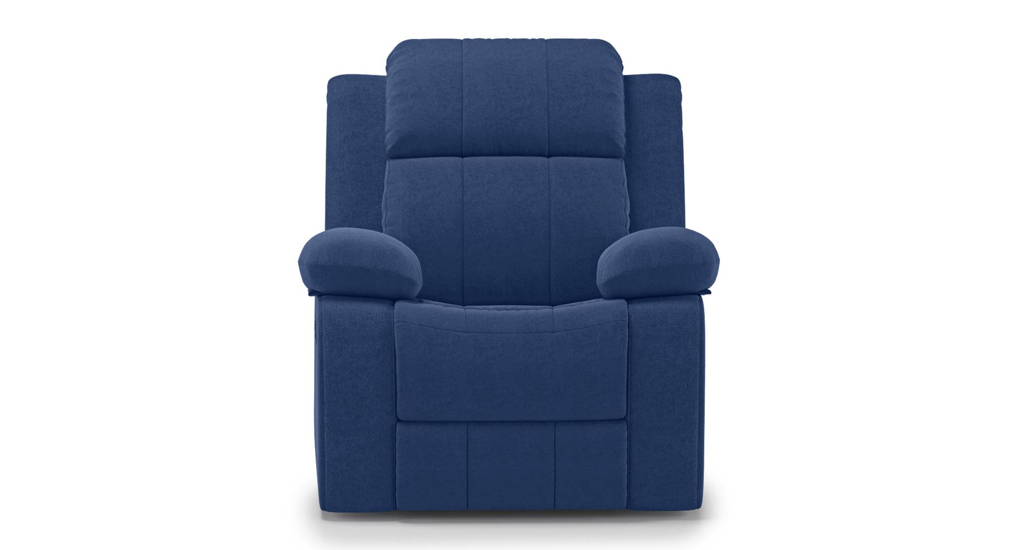 Griffin Fabric One Seater Manual Recliner in Lapis Blue Fabric Colour