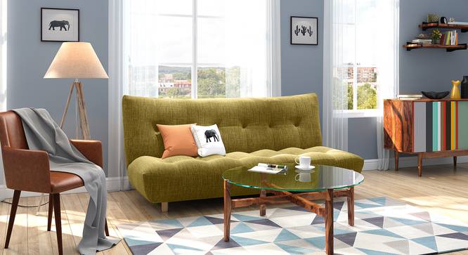 Palermo Sofa Cum Bed (Olive Green) by Urban Ladder - Full View - 312767