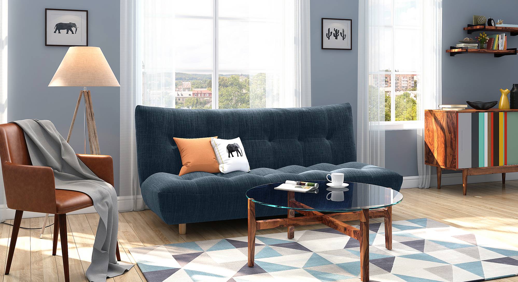 Palermo Sofa Cum Bed Urban Ladder