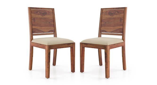 Oribi Dining Chairs - Set of 2 (Teak Finish, Wheat Brown) by Urban Ladder - Cross View Design 1 - 312817