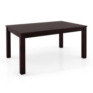 Metal Dining Table Design Arabia 6 Seater Dining Table (Mahogany Finish)