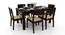 Arabia Solid Wood 6 Seater Dining Table (Mahogany Finish) by Urban Ladder - Front View Design 1 - 312889
