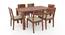 Arabia Solid Wood 6 Seater Dining Table (Teak Finish) by Urban Ladder - Cross View Design 1 - 312897