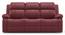 Griffin Recliner (Three Seater, Burgundy Leatherette) by Urban Ladder - Front View Design 1 - 312992