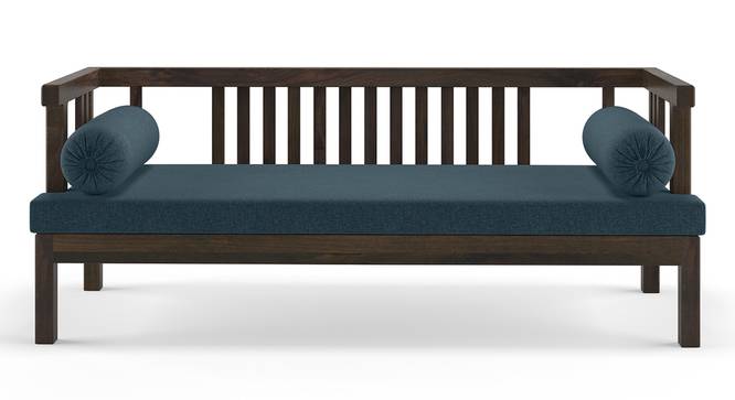 Milton Day Bed (Blue, American Walnut Finish) by Urban Ladder - Front View Design 1 - 313015