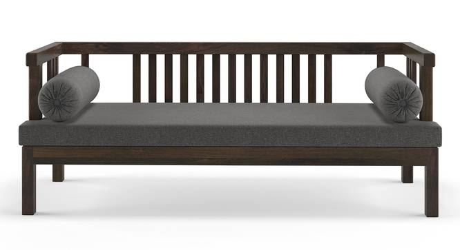 Milton Day Bed (Grey, American Walnut Finish) by Urban Ladder - Front View Design 1 - 313023