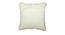 Chuapad Cushion Cover (41 x 41 cm  (16" X 16") Cushion Size, Gold & White) by Urban Ladder - Rear View Design 1 - 313312