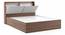 Tyra Storage Bed (King Bed Size, Box Storage Type, Classic Walnut Finish) by Urban Ladder - Design 1 Side View - 313323