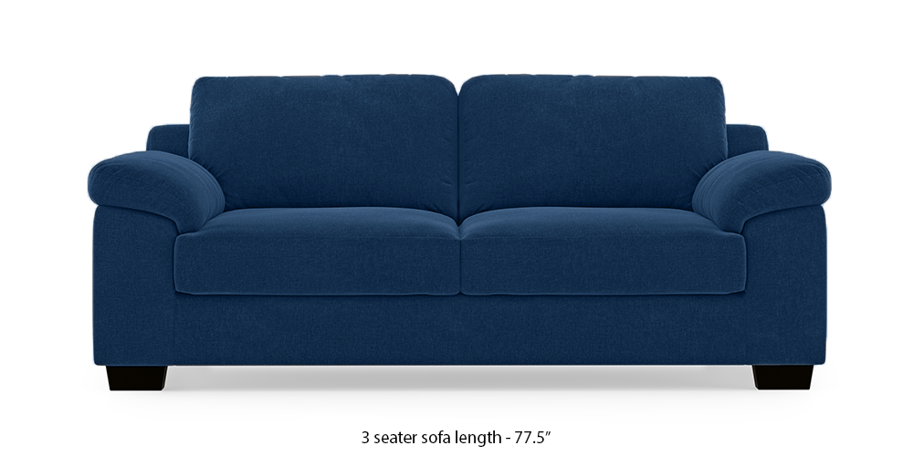 Esquel Sofa (Cobalt Blue) (1-seater Custom Set - Sofas, None Standard Set - Sofas, Cobalt, Fabric Sofa Material, Regular Sofa Size, Regular Sofa Type) by Urban Ladder - - 313488