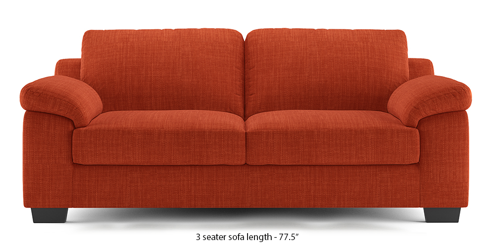 Esquel Sofa (Lava Rust) (1-seater Custom Set - Sofas, None Standard Set - Sofas, Lava, Fabric Sofa Material, Regular Sofa Size, Regular Sofa Type) by Urban Ladder - - 313492