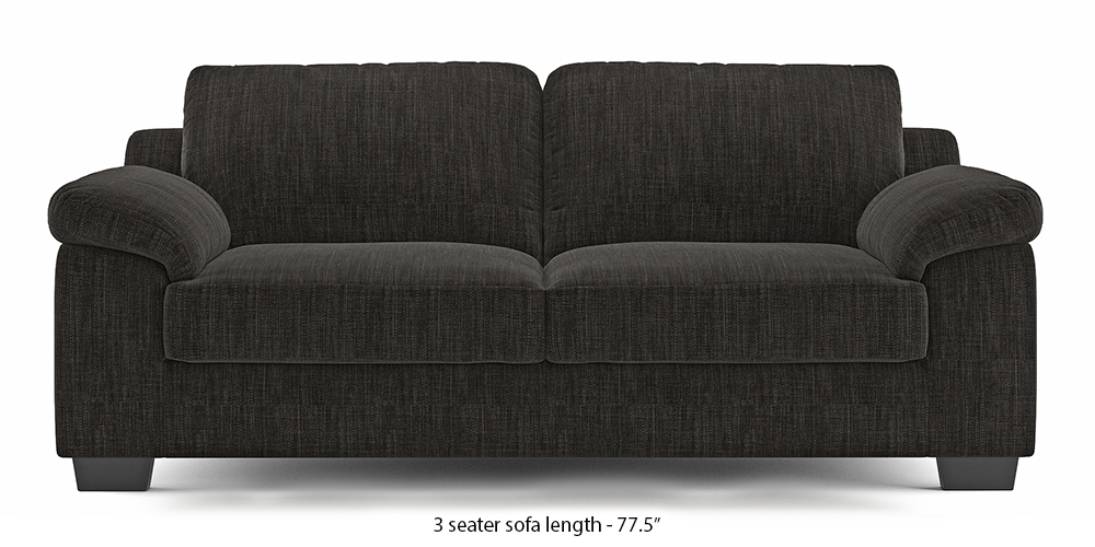 Esquel Sofa (Graphite Grey) (1-seater Custom Set - Sofas, None Standard Set - Sofas, Fabric Sofa Material, Regular Sofa Size, Regular Sofa Type, Graphite Grey) by Urban Ladder - - 313495