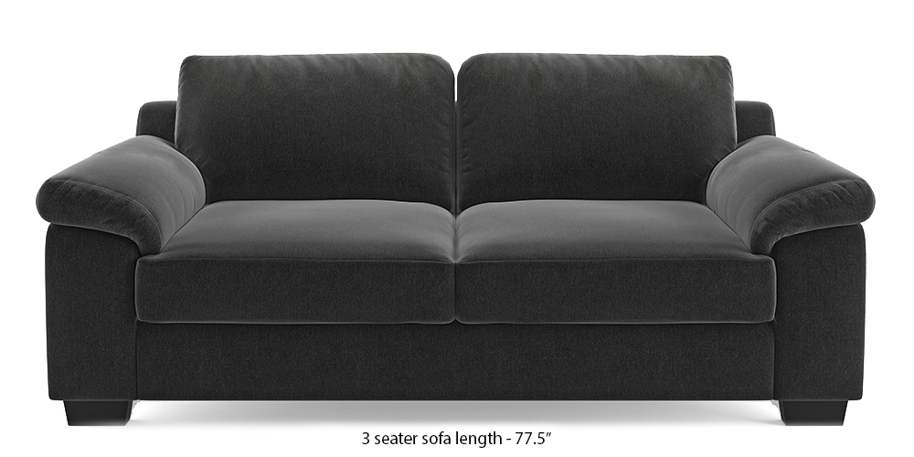 Esquel Sofa (Pebble Grey) (1-seater Custom Set - Sofas, None Standard Set - Sofas, Fabric Sofa Material, Regular Sofa Size, Regular Sofa Type, Pebble Grey) by Urban Ladder - - 313498
