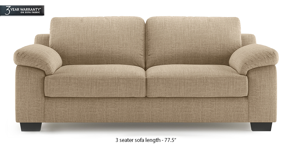 Esquel Sofa (Sandshell Beige) (1-seater Custom Set - Sofas, None Standard Set - Sofas, Fabric Sofa Material, Regular Sofa Size, Regular Sofa Type, Sandshell Beige) by Urban Ladder - - 313500