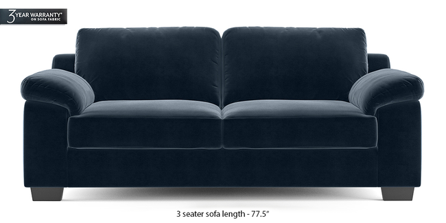 Esquel Sofa (Sea Port Blue Velvet) (1-seater Custom Set - Sofas, None Standard Set - Sofas, Fabric Sofa Material, Regular Sofa Size, Regular Sofa Type, Sea Port Blue Velvet)