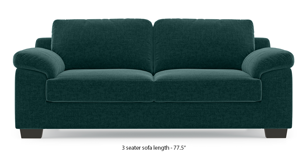 Esquel Sofa (Malibu Blue) (2-seater Custom Set - Sofas, None Standard Set - Sofas, Fabric Sofa Material, Regular Sofa Size, Malibu, Regular Sofa Type) by Urban Ladder - - 313507
