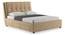 Bornholm Upholstered Storage Bed (Queen Bed Size, Beige) by Urban Ladder - Design 1 Side View - 314005