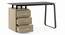 Eddings Study Table (Without Keyboard Tray Configuration, Honey Walnut Finish) by Urban Ladder - Design 1 Side View - 314056