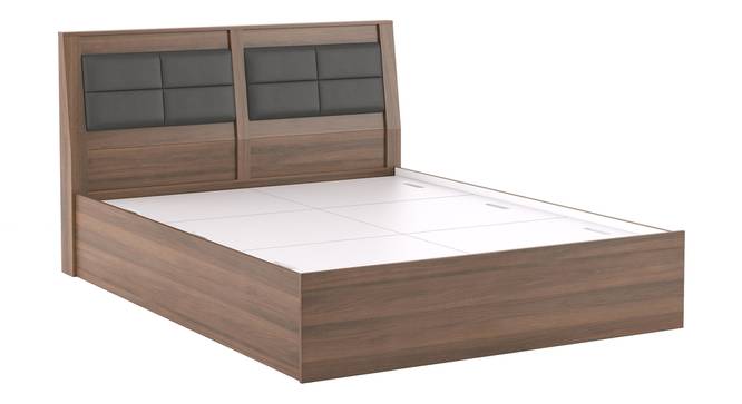 Pico Bed (Queen Bed Size, Classic Walnut Finish) by Urban Ladder - Front View Design 1 - 314060