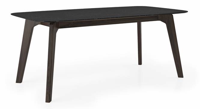 Galaxy Granite Top 6 Seater Dining Table (American Walnut Finish) by Urban Ladder - Cross View Design 1 - 314116