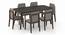 Galaxy Granite Top - Galatea 6 Seater Dining Table Set (American Walnut Finish) by Urban Ladder - Cross View Design 1 - 314175