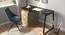 Eddings Glass Top Study Table (Without Keyboard Tray Configuration, Honey Walnut Finish) by Urban Ladder - Full View - 314184