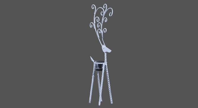 Carmen Candle Holder (White) by Urban Ladder - Design 1 Side View - 314200
