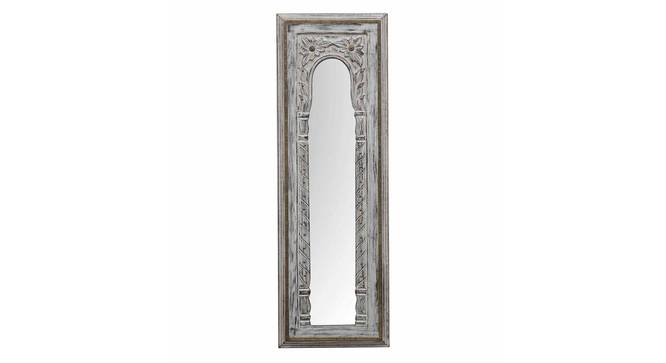 Pearl Wall Mirror (White) by Urban Ladder - Front View Design 1 - 314276