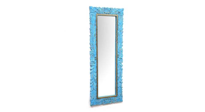 Waves Full Length Wall Mirror (Natural) by Urban Ladder - Front View Design 1 - 314296