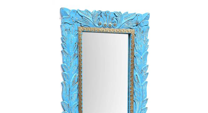 Waves Full Length Wall Mirror (Natural) by Urban Ladder - Design 1 Side View - 314297