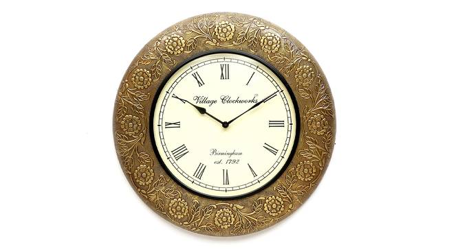 Heisenberg  Wall Clock (Brass) by Urban Ladder - Front View Design 1 - 314308