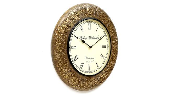 Heisenberg  Wall Clock (Brass) by Urban Ladder - Design 1 Side View - 314309