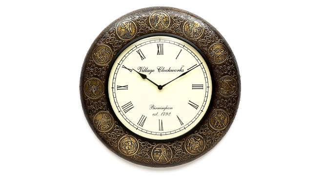 Albert  Wall Clock (Brass) by Urban Ladder - Front View Design 1 - 314313