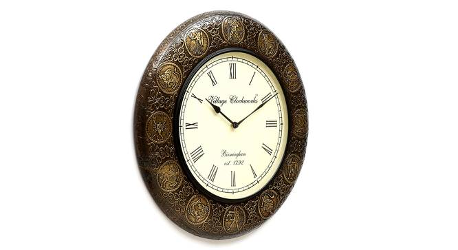 Albert  Wall Clock (Brass) by Urban Ladder - Design 1 Side View - 314314