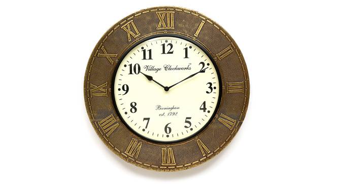 Dirac  Wall Clock (Brass) by Urban Ladder - Front View Design 1 - 314323